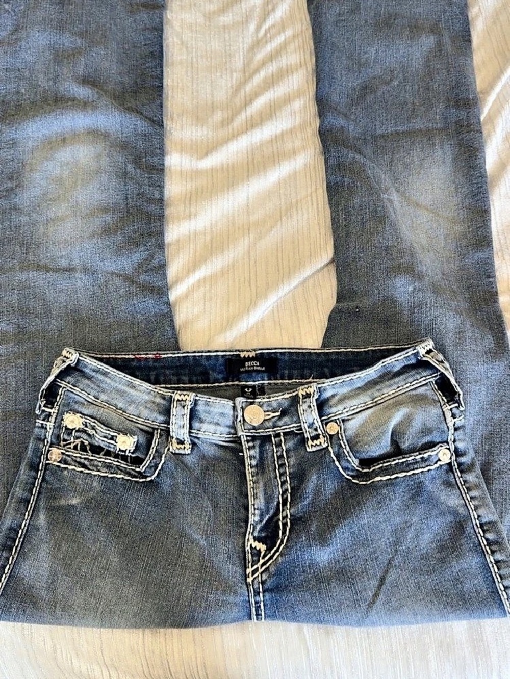 True religion Becca Mid Rise Bootcut Jeans in Blue Waist 29